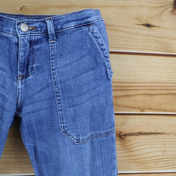 Crafted by Lee Boyfriend Jeans Distressed Womens Size 6 Blue Medium Wash Denim - Picture 6 of 8